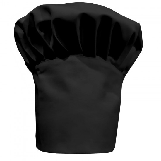 High chef cap black