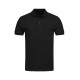 Medicīniskais vīriešu polo krekls melns roz.3XL