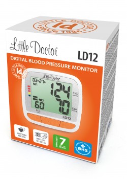 Automātiskais elektroniskais plaukstas asinsspiediena mērītājs LD12 Automātiskais elektroniskais plaukstas asinsspiediena mērītājs LD12