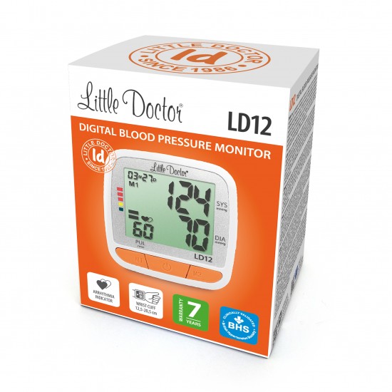 Automatic electronic wrist blood pressure monitor LD12