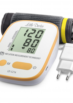 Automātisks elektroniskais asinsspiediena mērītājs ar barošanas bloku LD521A Automātisks elektroniskais asinsspiediena mērītājs ar barošanas bloku LD521A