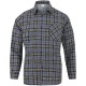 Grey 100% BOVEŁN working flannel shirt size 3XL