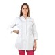 Medical jacket 3/4 sleeve white trim amaranth pink roz.50