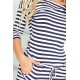 Sporty dress - Blue stripes 13-34     