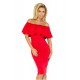 Dress with frill - red 138-2     