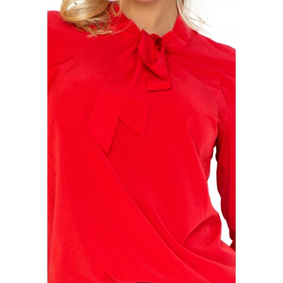 Blouse with bond - red 140-3     