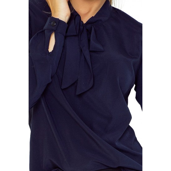 Blouse with bond - navy blue 140-4
