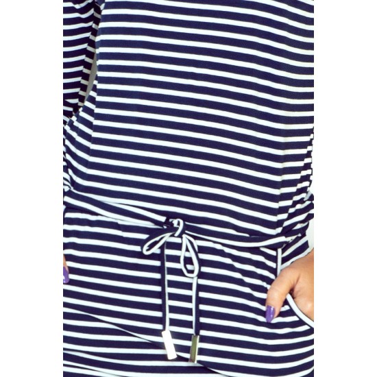 Sporty dress - Blue stripes  13-51     