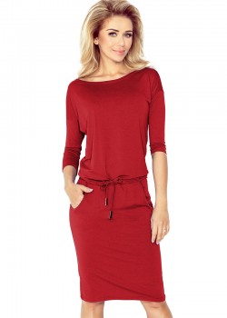 13-66 Sportiska kleita - Tumši sarkanā krāsā 13-66 Sportiska kleita - Tumši sarkanā krāsā