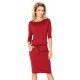 13-66 Sporty dress - Dark red color     