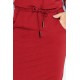 13-66 Sporty dress - Dark red color     