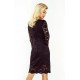 170-1 Lace dress with neckline - black     