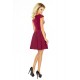 Dress MARTA with lace - Burgundy color 157-3     