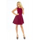 Dress MARTA with lace - Burgundy color 157-3     