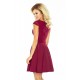 Dress MARTA with lace - Burgundy color 157-3     