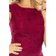 Dress MARTA with lace - Burgundy color 157-3     