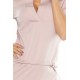 161-5 AGATA - dress with a collar - pastel pink     