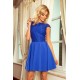 157-5 Dress MARTA with lace - royal blue     