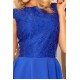 157-5 Dress MARTA with lace - royal blue     