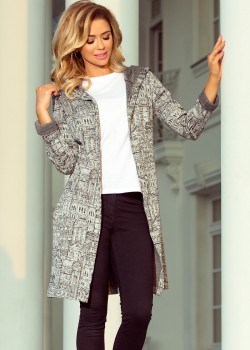 218-1 Mētelis ar kapuci un kabatām - pilsēta 218-1 Mētelis ar kapuci un kabatām - pilsēta