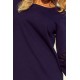 190-6 MARGARET kleita ar mežģīnēm piedurknēs - Navy Blue 190-6 MARGARET kleita ar mežģīnēm piedurknēs - Navy Blue
