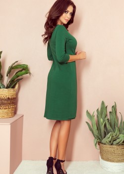 255-2 IRIS Kleita ar ielocēm - zaļa 255-2 IRIS Kleita ar ielocēm - zaļa