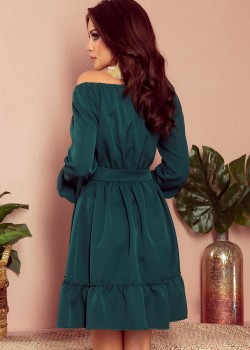 265-1 DAISY Kleita ar volāniem - zaļa 265-1 DAISY Kleita ar volāniem - zaļa