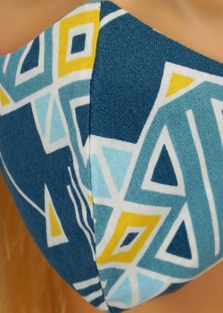 CV011 Atkārtoti lietojamas dekoratīvās maskas - Tumši zilas bultiņas - 100% kokvilna - 2 gab. CV011 Atkārtoti lietojamas dekoratīvās maskas - Tumši zilas bultiņas - 100% kokvilna - 2 gab.