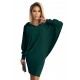 400-1 Bat dress with a hood - green     