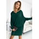 400-1 Bat dress with a hood - green     