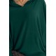 400-1 Bat dress with a hood - green     