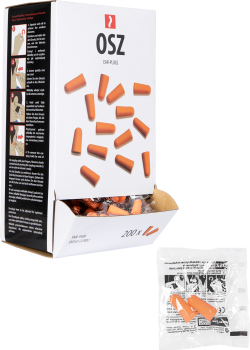 Vienreizlietojamie ausu aizbāžņi no poliuretāna putām (OSZ P) Vienreizlietojamie ausu aizbāžņi no poliuretāna putām (OSZ P)